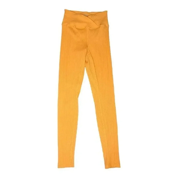 Year of Ours Women's Small Orange Sherbet Veronica Leggings - Picture 1 of 4